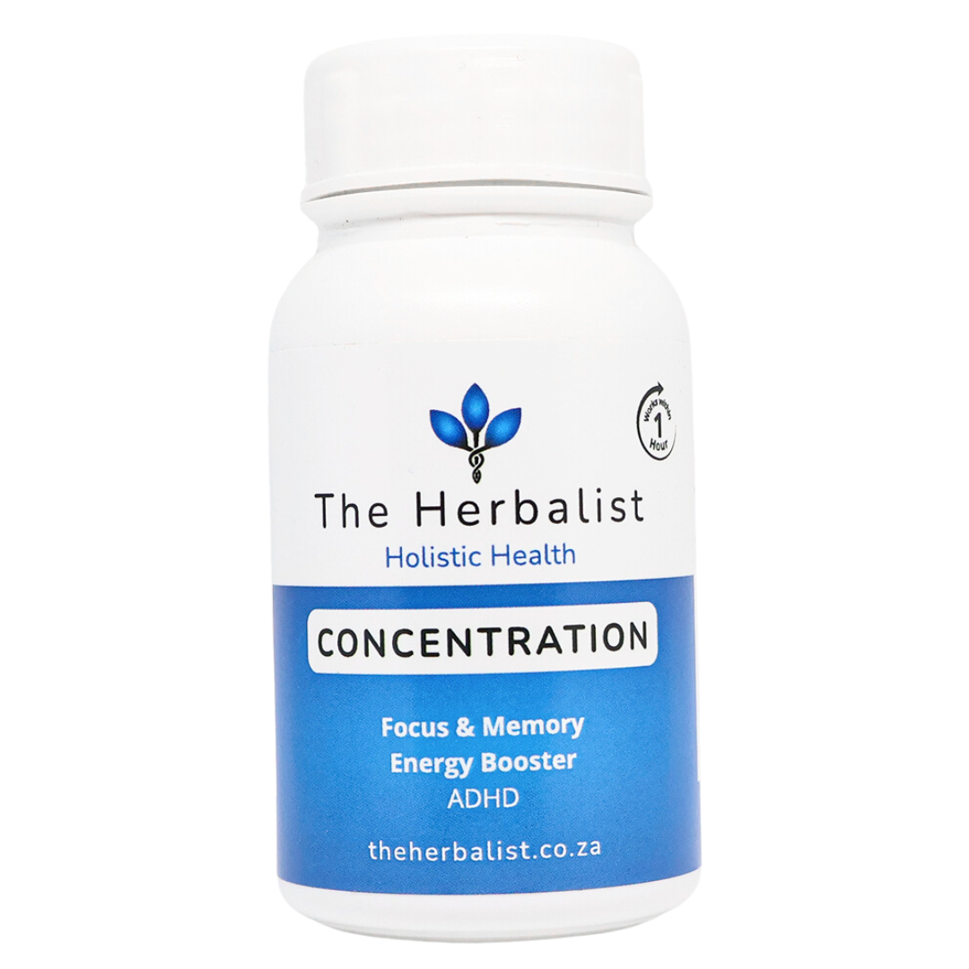 Concentration capsules that help increase energy, concentration and productivity.