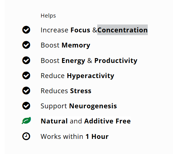 Concentration 60 Capsules